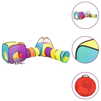 Gossi cort de joaca pentru copii, 250 bile, multicolor, 190x264x90 cm