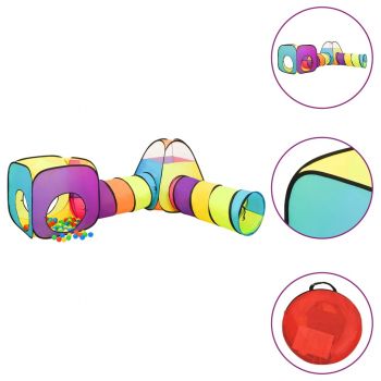 Gossi cort de joaca pentru copii, 250 bile, multicolor, 190x264x90 cm
