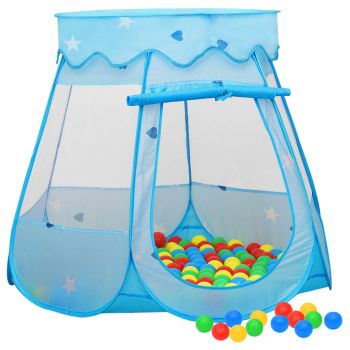 Gossi cort de joaca pentru copii, albastru, 102x102x82 cm