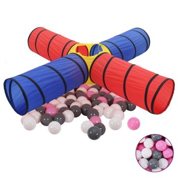 Gossi cort de joaca pentru copii cu 250 bile, multicolor