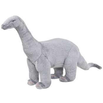 Gossi jucarie de plus verticala dinozaur brachiosaurus, gri xxl