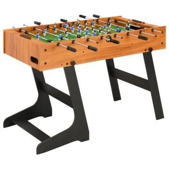 Gossi masa de fotbal plianta, maro deschis, 121 x 61 x 80 cm Gossi masa de fotbal plianta, maro deschis, 121 x 61 x 80 cm