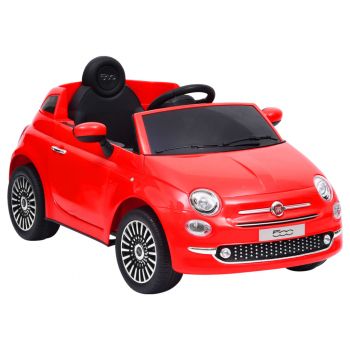 Gossi masina electrica pentru copii fiat 500, rosu