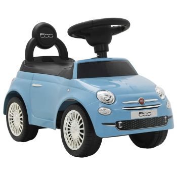 Gossi masinuta fara pedale fiat 500 albastru