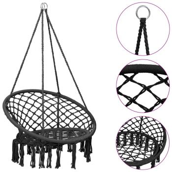 Gossi scaun balansoar hamac, antracit, 80 cm