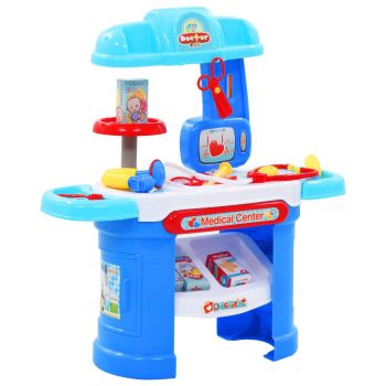 Gossi set de joaca doctor, pentru copii, 15 piese, 38x30x67,5 cm
