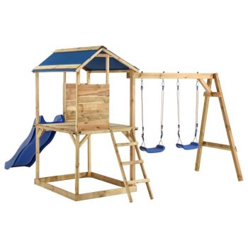 Gossi set de joaca pentru exterior, lemn de pin impregnat