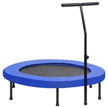 Gossi trambulina de fitness cu maner si margine de siguranta, 122 cm