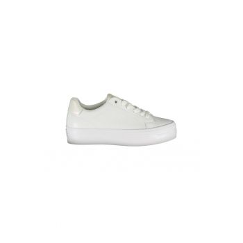 Sneakers dama -  50% Poliester - 30% Piele ecologica - 20% Poliuretan - Alb - 26173