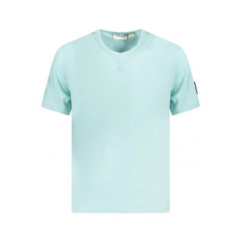 Tricou BADGE REGULAR TEE barbati - cu logo brodat - Regular fit - Turcoaz