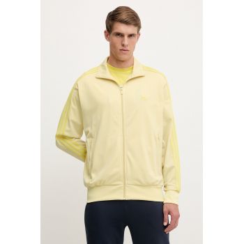 adidas Originals bluză Firebird culoarea galben, cu imprimeu, JP2546