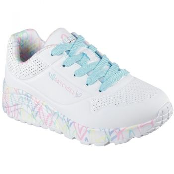 Adidasi Pantofi sport copii Skechers Uno Lite - Lovely Luv 314976L-WPTQ