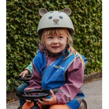 Casca protectie pentru copii Hudora Beary, mocha, marimea 48-52 cm