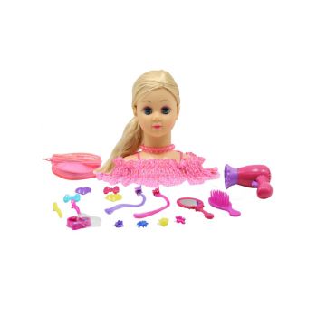 Happy Friend Hairstyling Head Blond Hair (504404)