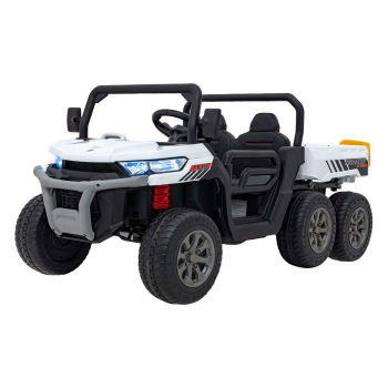 Masinuta eIectrica pentru copii  FARMER TRUCK SPEED 900 4x4 180W (623B) cu basculanta electrica Alb - Autokids.ro