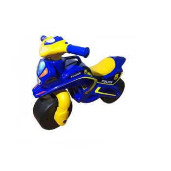 Motocicleta de impins MyKids Police Music 0139/57 Albastru Galben