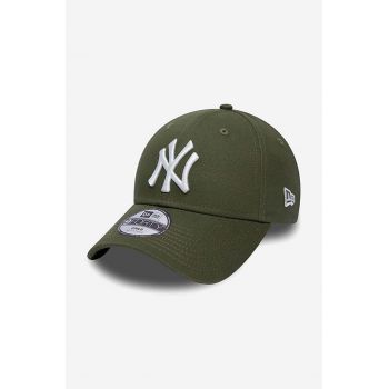 New Era șapcă de baseball din bumbac culoarea verde, cu imprimeu