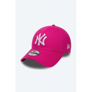 New Era caciula culoarea roz, cu imprimeu