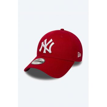 New Era sapca culoarea rosu, cu imprimeu