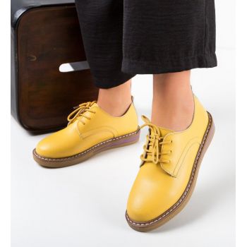 Pantofi Casual Doria Galbeni