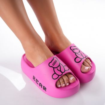Papuci Bear - BG176 Fuchsia