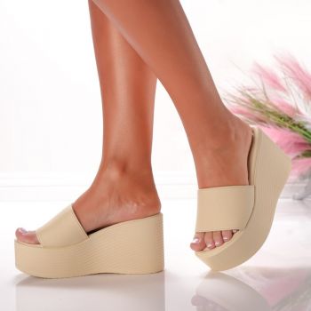 Papuci Cu Platforma - 5WL6 Yellow