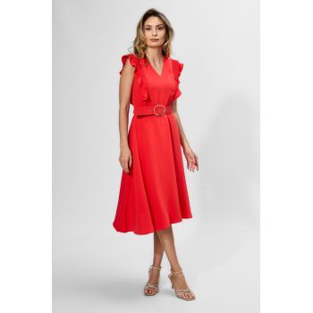 Rochie eleganta in clos cu volane Giuseppa Corai