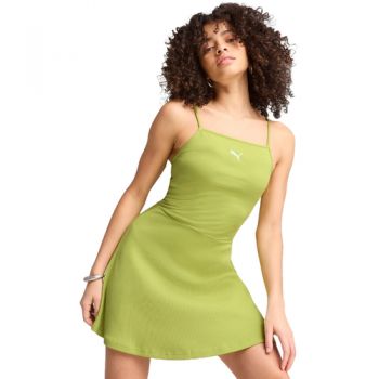Rochie femei Puma Wardrobe Ess Ribbed Flared Short Dress P 63074335