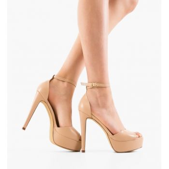 Sandale cu toc Donna Nude