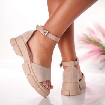 Sandale Dama Casual - F-155 Beige
