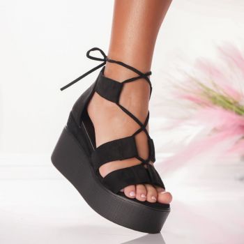 Sandale Dama cu Platforma - 1024 Black