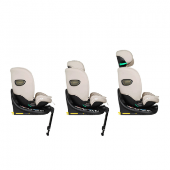 Scaun auto Cosatto All in All Extra Whisper 40-150 cm I-Size, Testare ADAC, Isofix, SIPS, Rotatie 360, Tetiera reglabila
