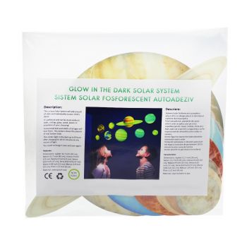 Sticker decorativ glow model sistem solar pentru camera copilului