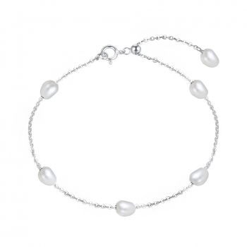 Bratara din argint 925 pentru dama, JW1549, model perle, placata cu rodiu