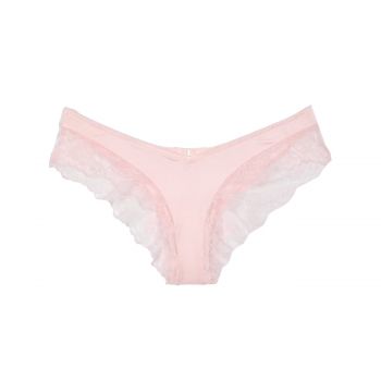 Cheeky high-waisted panties with lace trim s