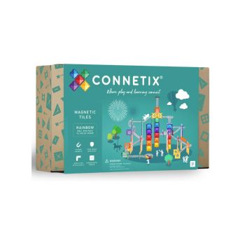 Connetix Rainbow Ball Run Pack 92 Pieces (ct-r-00092-br)