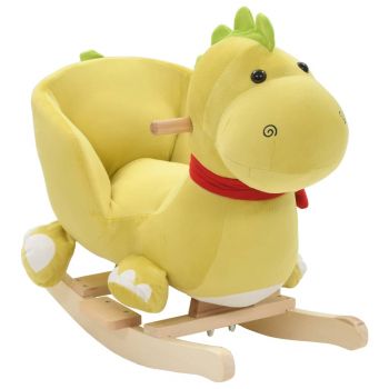 Gossi balansoar animal cu spatar dragon plus 60x32x53 cm verde lime