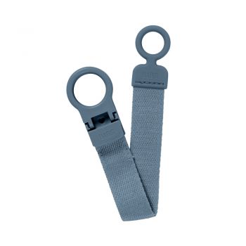Lantisor Bibs clip Loop pentru suzeta Petrol
