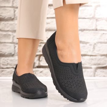 Pantofi dama casual Negri din Piele Ecologica Sonita Pantofi dama casual Negri din Piele Ecologica Sonita