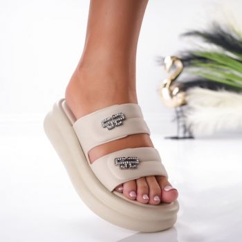 Papuci Dama - BG195 Beige