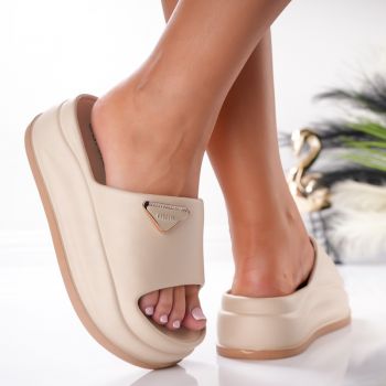 Papuci Dama - BG197 Khaki Camel