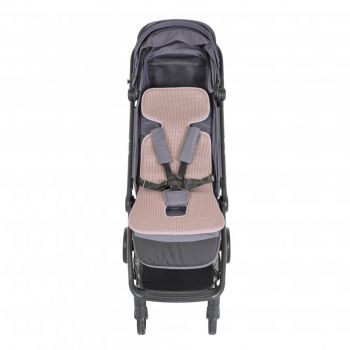 Protectie antitranspiratie Cangaroo AirLuxe Universal Pink pentru carucior, material 3D special, reduce transpiratia, potrivire universala