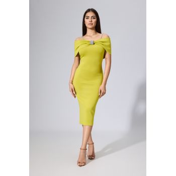 Rochie eleganta din neopren cu strass-uri Corinne Fistic