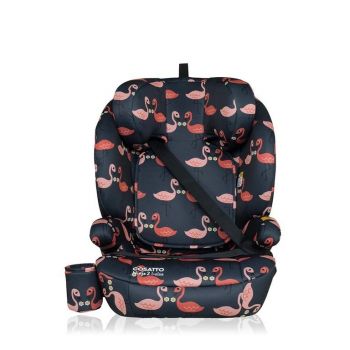 Scaun auto Cosatto Ninja 2 I-Size Pretty Flamingo cu isofix, tetiera reglabila, cotiere, suport pahar, husa lavabila