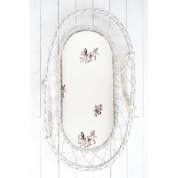 Set 2 cearceafuri cu elastic pentru landoucosulet bebe Bumbac BirdPuncte Sleepee