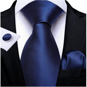 Set cravata + batista + butoni - matase - model 258