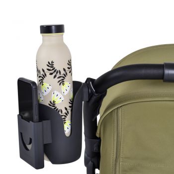 Suport multifunctional 2 in 1 pentru telefonsticlabiberon Cangaroo On The Go Negru,prindere universala cu velcro