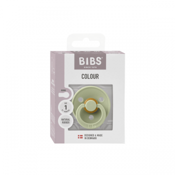 Suzeta Bibs Colour Latex tetina rotunda 0+ luni Sage