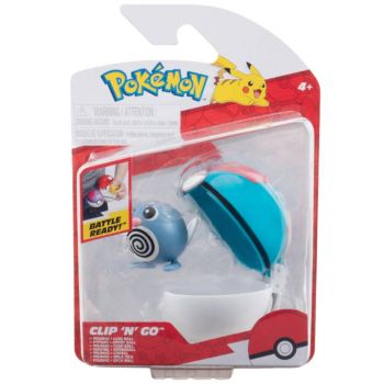 Pokemon Clip N Go Poliwag And Lure Ball (pkw3626)