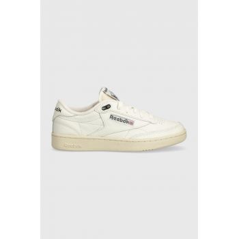Reebok LTD sneakers din piele Club C 85 Vintage culoarea bej, RMIA04HC99LEA0030100